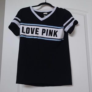 women’s pink victoria’s secret shirt